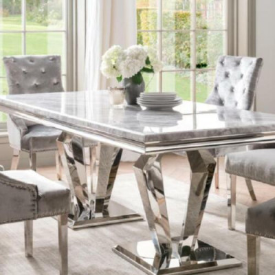 Eettafel Moderne eetkamer Woonkamer Keuken Ontwerp Tafel Metaal