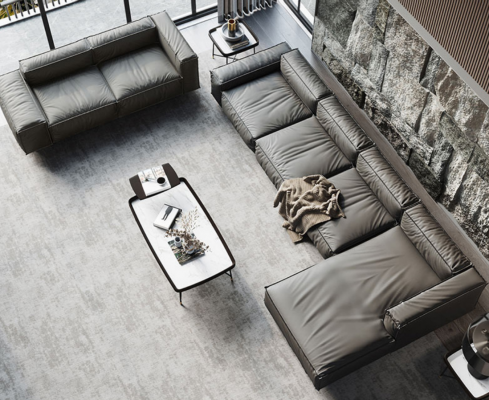 Hoekbank Bank Bank Loungebank Hoekbank Bankstel L-vorm Grijs