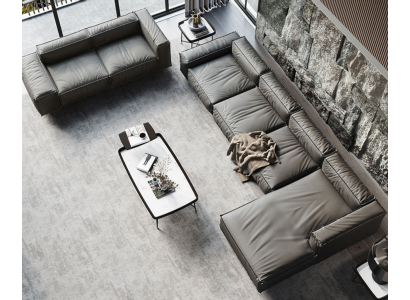 Hoekbank Bank Bank Loungebank Hoekbank Bankstel L-vorm Grijs