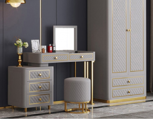 Make-up tafel stoel luxe console commode slaapkamer console tafel
