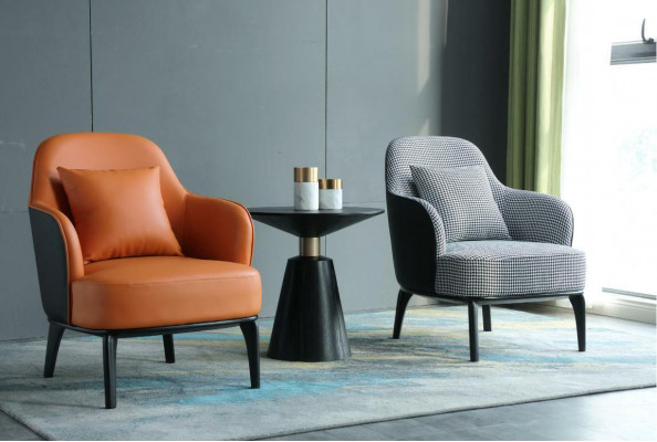 1-zits Bank Relax Lounge Club Bekleding Ontwerp Fauteuil Leer Luxe