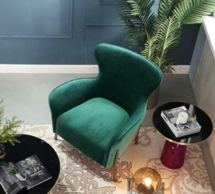 Fauteuil Ontwerp Bank Bank Ontspannen Stof Lounge Luxe TV-Zitter