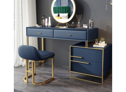 Kaptafel Spiegel Kruk Compleet Set Commode Slaapkamer
