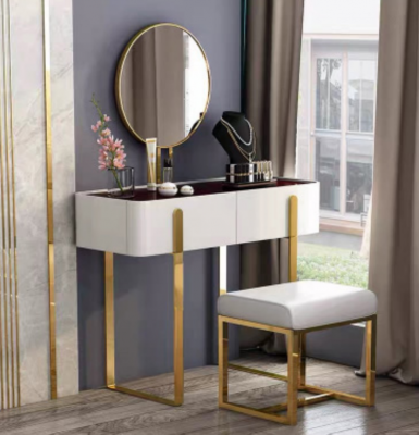 Make-up tafel Kaptafel Cosmetica tafel Commode met spiegel Console