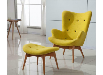Fauteuil design bank bank zits textiel lounge club polster luxe zitplaats