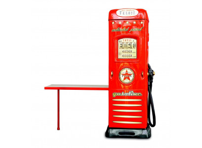 Tankstation kast kledingkast met bureau auto tankstation design rood