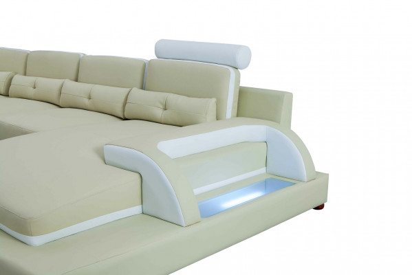 Leren bank XXL Grote banken Bank Bank Bekleed Hoekbank Woonlandschap Leer