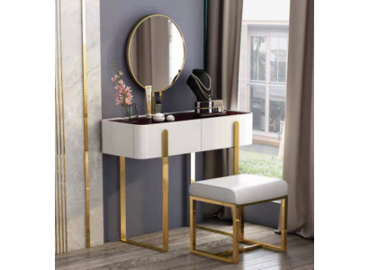 Make-up tafel Moderne consoletafels + kruk Kaptafel Make-up tafel 2-delig.