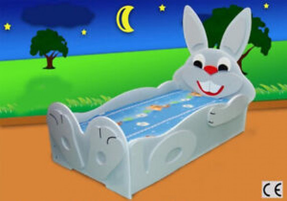 Kinderbed Kinderbed Bed Bedden met matras met diermotief Slaapbed Konijn