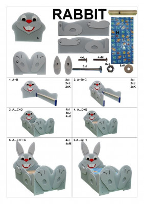 Kinderbed jeugdbed bed bedden + matras houten bed 90x200cm dier kat nieuw