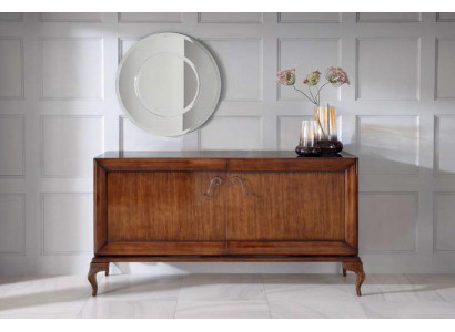 Bruine dressoir commode kasten houten luxe woonkamer meubels kast