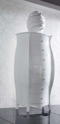 Luxe commode kasten laden hout slaapkamer modern ontwerp wit stijl groot