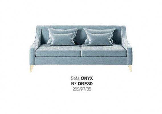 Samt Driezitsbank 3-zits banken Stof Woonkamer Polyester Modern Luxe Blauw