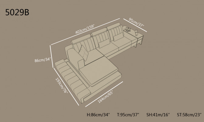 Moderne woonkamer hoekbank bank stoffen hoek leren bankstel L-vorm