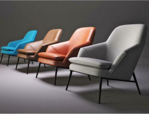 Fauteuil Design Bank Bankstel Relax Stof Lounge Luxe Leder Club Bekleding