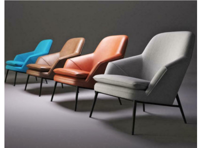 Fauteuil Design Bank Bankstel Relax Stof Lounge Luxe Leder Club Bekleding