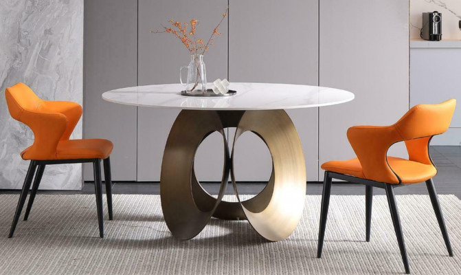 Eettafel Eetkamer Moderne roestvrijstalen woonkamer Keukentafels Ontwerptafel Metaal