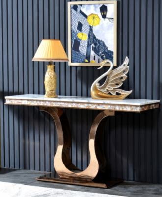 Ontwerper roestvrijstalen console tafel console consoles