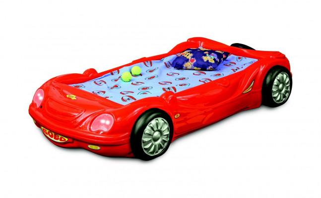Kinderkamer bed kinderbed ontwerp racewagen autobed met matras