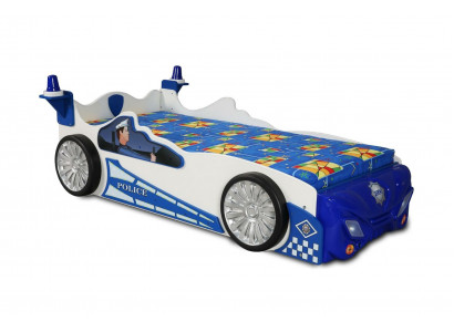 Kinderbedden Kinderkamer Poltieauto Led Kindermeubels + Matras Direct