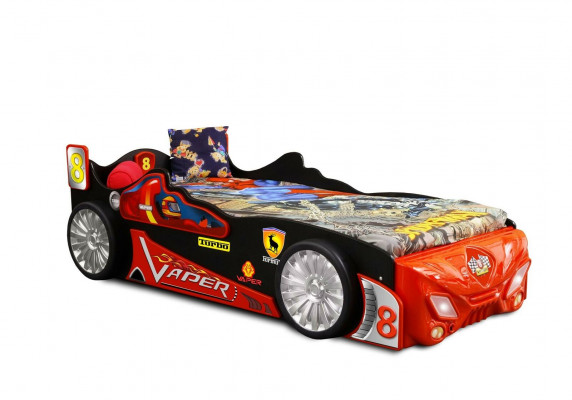Edel designer kinderbed raceauto slaapbed kindermeubels bed + matras