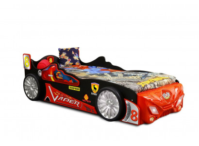 Edel designer kinderbed raceauto slaapbed kindermeubels bed + matras