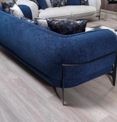 Luxe driezitsbank 3-zitsbanken Zitontwerp moderne meubels Blauw Nieuw