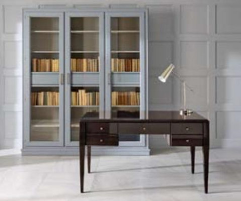 Schrijftafel Bureau Kantoor Kantoortafel Computertafel Hout Luxe Bruin Design