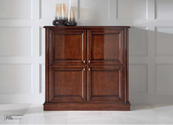 Commode luxe kast kasten dressoirs woonkamer hout klassiek ontwerp bruin