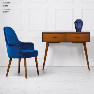 Groep consolestoel ladekast consolezitje modern houten slaapkamertafel