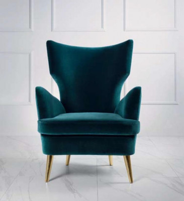 Ohrensessel Fauteuil Clubsessel Cocktailsessel Luxe Stoel Zitkamer Groen