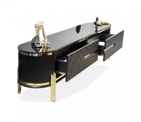 Sideboard Luxe Kast Plank Hout Dressoir Kasten Woonkamer Modern Designer