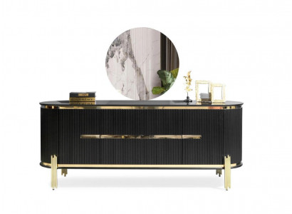 Sideboard Luxe Kast Plank Hout Dressoir Kasten Woonkamer Modern Designer