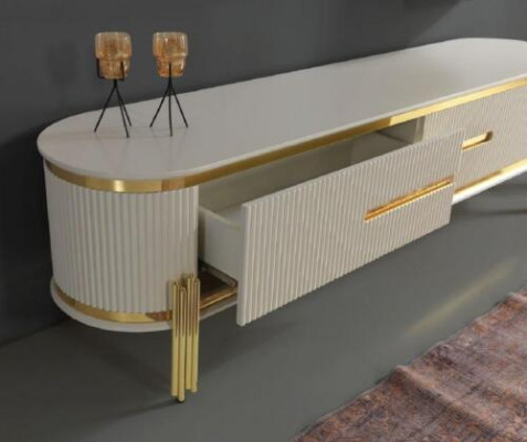 Luxe dressoir ladekasten hout design slaapkamer commode stijl modern
