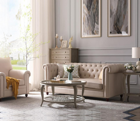 Bankstel Chesterfield 321 woonlandschap zitontwerp bank banken leren bank