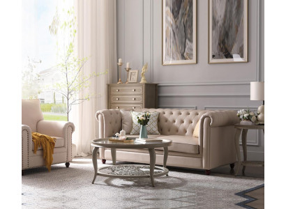 Bankstel Chesterfield 321 woonlandschap zitontwerp bank banken leren bank