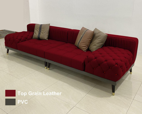 Chesterfield Grote Bank Luxe Meubels Bank Beklede Banken Bank 4-Zits