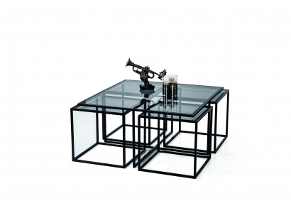 Koffietafel salontafel designertafel metalen woonkamertafel tafel