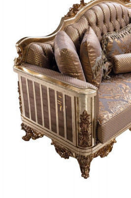Sofa Set 3+1 Zits Gouden salontafel Bankstel Woonkamer Luxe Nieuw