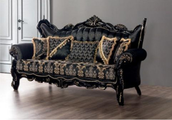 Sofa set 3+3+1+1 zits salontafel woonkamer luxe zwart bankstel nieuw