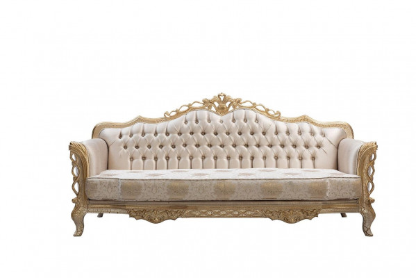Bankstel 3-zits woonkamer bank klassiek design luxe bankstel textiel nieuw