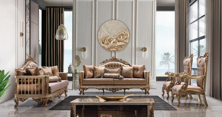 Koninklijke salontafel Tafel Gouden tafels Barok Rococo salontafels