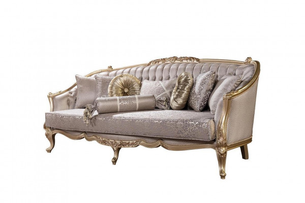 Barok sofa 3-persoons woonkamer klassiek design textielbank luxueus nieuw.