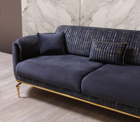 Sofa set met 3+3+1 zits bankstel luxe banken stof nieuw