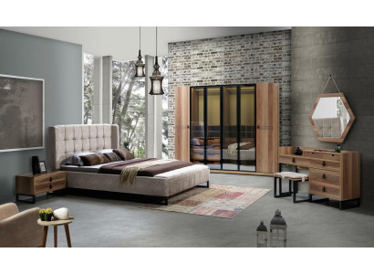 Elegant slaapkamer meubel set in minimalistisch Italiaans ontwerp.
