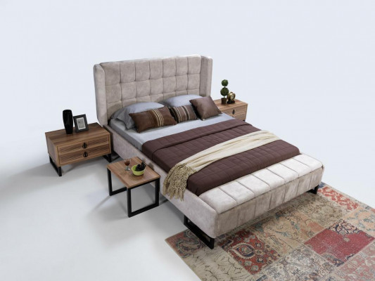 Elegant slaapkamer meubel set in minimalistisch Italiaans ontwerp.