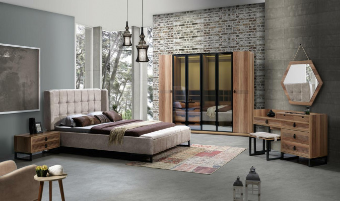 Transparante kledingkast meubels luxe design inrichting slaapkamer