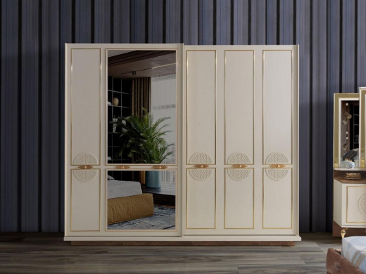 Slaapkamer kledingkast Luxe hout Modern design Meubels Wit Nieuw