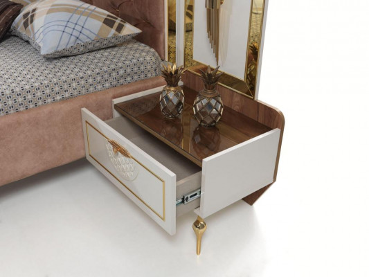 Slaapkamer nachtkastje Modern design Meubels Hout Luxe Nieuw Wit