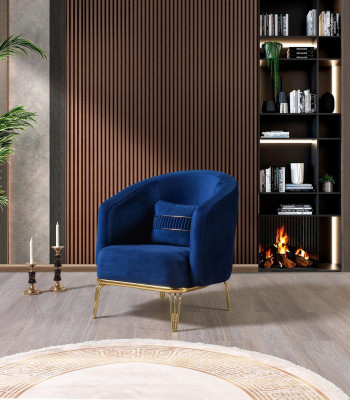 Woonkamer fauteuil 1-zits bank stoffering luxe textiel nieuw design  Woonkamer fauteuil 1-zits bank luxueuze stoffering van nieuw design textiel.